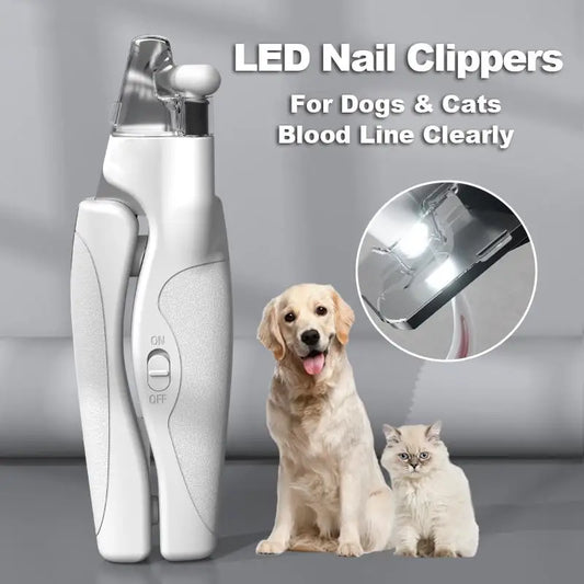 HappyTails™Pet Safety Nail Clipper with LED Light
